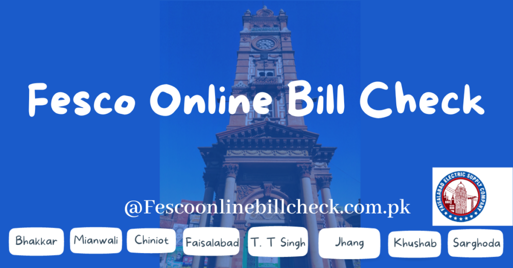 About Fesco Online Bill Check